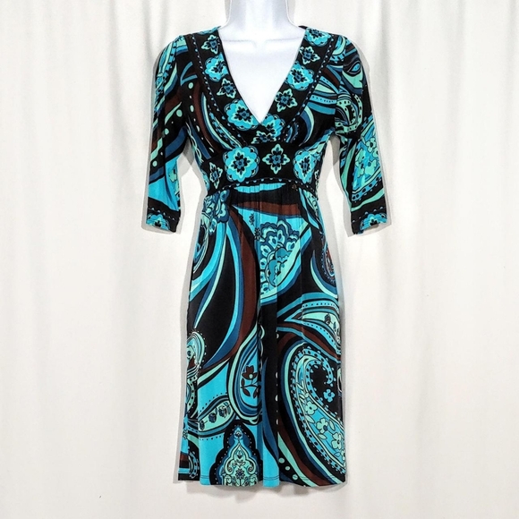 2000s vintage tie back midi dress - Picture 3 of 6